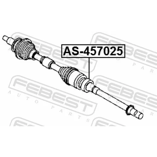 Ložisko hnacieho hriadeľa AS-457025 /FEBEST/ - obr. 1