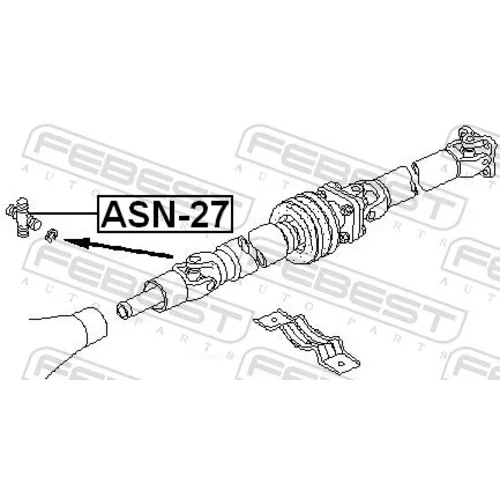 Kĺbový hriadeľ ASN-27 /FEBEST/ - obr. 1