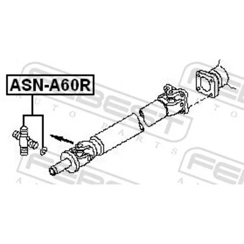 Kĺbový hriadeľ ASN-A60R /FEBEST/ - obr. 1