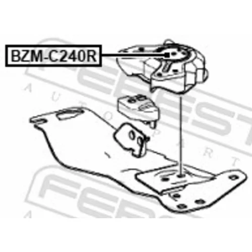 Uloženie automatickej prevodovky BZM-C240R /FEBEST/ - obr. 1