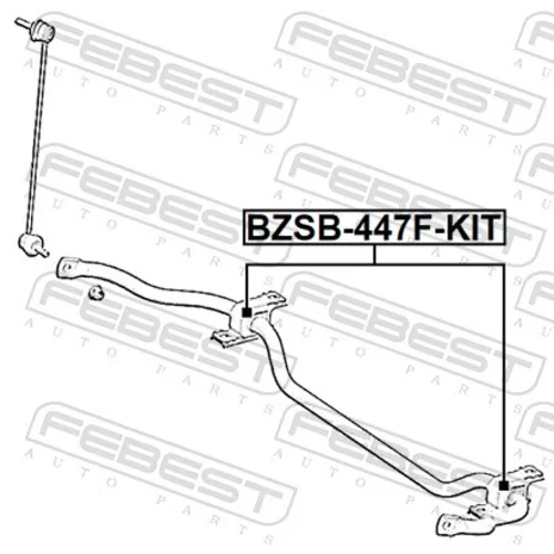 Opravná sada uloženia stabilizátora BZSB-447F-KIT /FEBEST/ - obr. 1