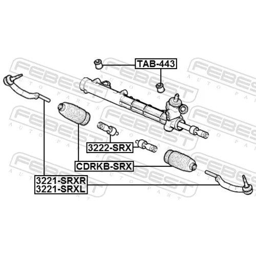 Manžeta riadenia CDRKB-SRX /FEBEST/ - obr. 1
