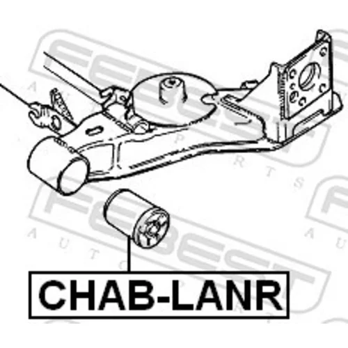 Uloženie tela nápravy CHAB-LANR /FEBEST/ - obr. 1