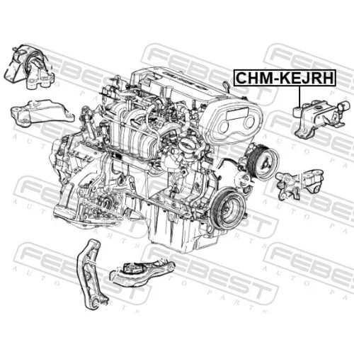 Uloženie motora CHM-KEJRH /FEBEST/ - obr. 1