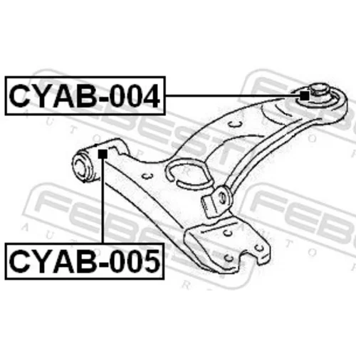 Uloženie riadenia CYAB-005 /FEBEST/ - obr. 1