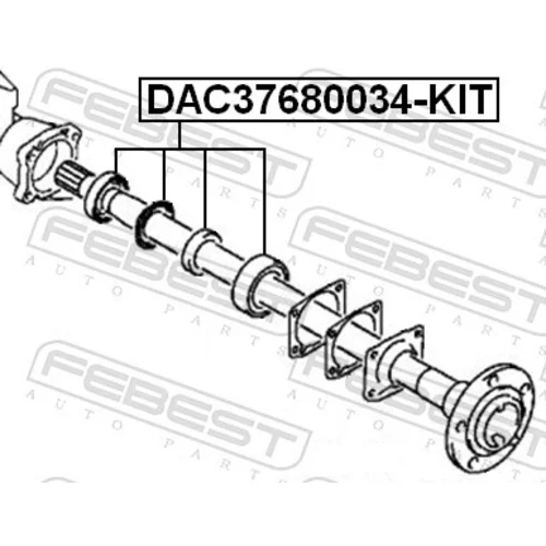 Ložisko kolesa - opravná sada DAC37680034-KIT /FEBEST/ - obr. 1