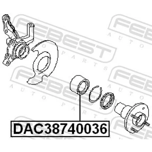 Ložisko kolesa DAC38740036 /FEBEST/ - obr. 1