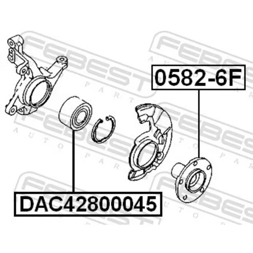 Ložisko kolesa DAC42800045 /FEBEST/ - obr. 1