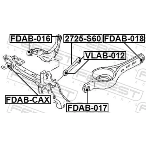 Uloženie riadenia FDAB-018 /FEBEST/ - obr. 1