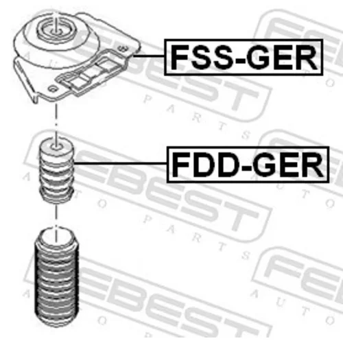 Doraz odpruženia FDD-GER /FEBEST/ - obr. 1