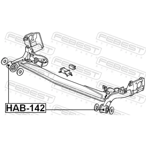Uloženie riadenia HAB-142 /FEBEST/ - obr. 1