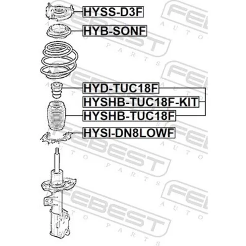 Tanier pružiny HYSI-DN8LOWF /FEBEST/ - obr. 1