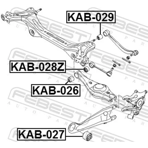 Uloženie riadenia KAB-028Z /FEBEST/ - obr. 1