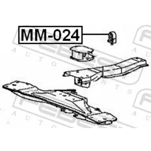 Uloženie rozvodovky MM-024 /FEBEST/ - obr. 1
