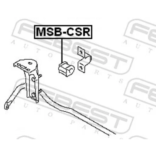 Uloženie priečneho stabilizátora MSB-CSR /FEBEST/ - obr. 1