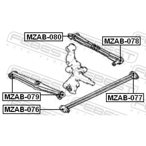 Uloženie riadenia MZAB-076 /FEBEST/ - obr. 1