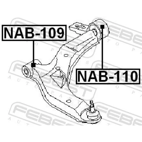 Uloženie riadenia NAB-109 /FEBEST/ - obr. 1