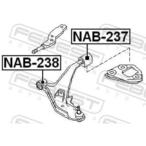 Uloženie riadenia NAB-238 /FEBEST/ - obr. 1