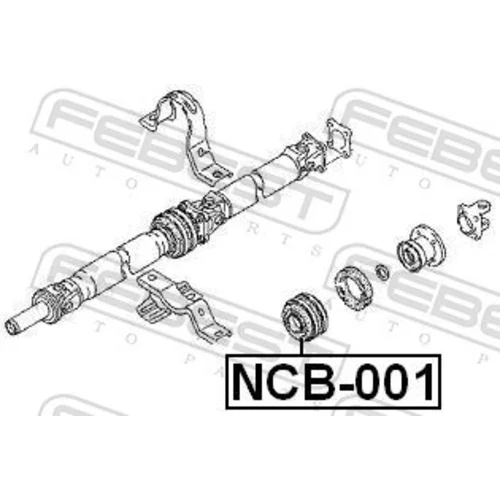Stredové ložisko kĺbového hriadeľa NCB-001 /FEBEST/ - obr. 1