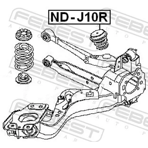 Doraz odpruženia ND-J10R /FEBEST/ - obr. 1