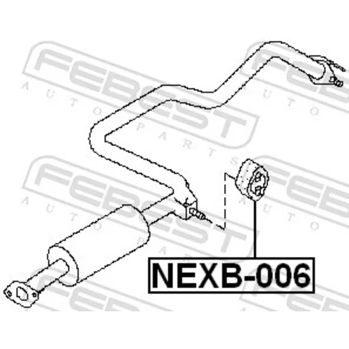 Doraz tlmiča výfuku NEXB-006 /FEBEST/ - obr. 1