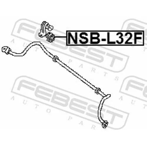Uloženie priečneho stabilizátora NSB-L32F /FEBEST/ - obr. 1