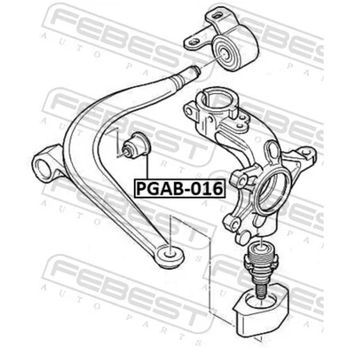 Uloženie riadenia PGAB-016 /FEBEST/ - obr. 1