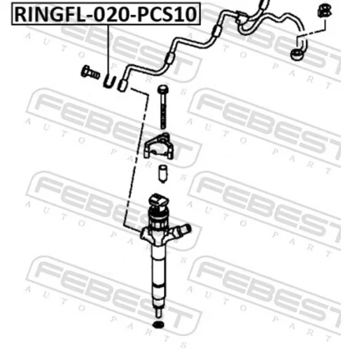 Tesniaci krúžok vstrekovacieho ventilu RINGFL-020-PCS10 /FEBEST/ - obr. 1