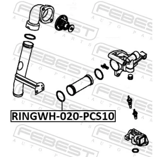 Tesnenie príruby chladenia RINGWH-020-PCS10 /FEBEST/ - obr. 1