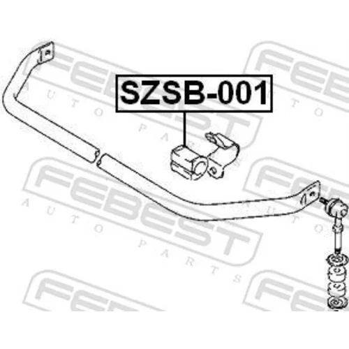 Uloženie priečneho stabilizátora SZSB-001 /FEBEST/ - obr. 1