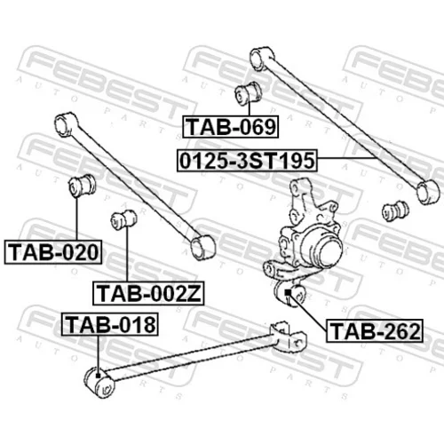 Uloženie riadenia TAB-069 /FEBEST/ - obr. 1