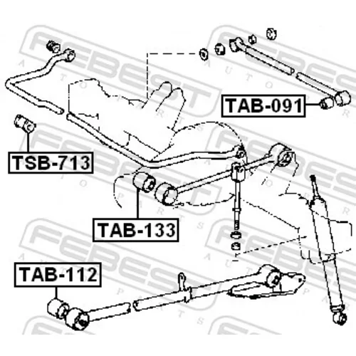 Uloženie riadenia TAB-133 /FEBEST/ - obr. 1