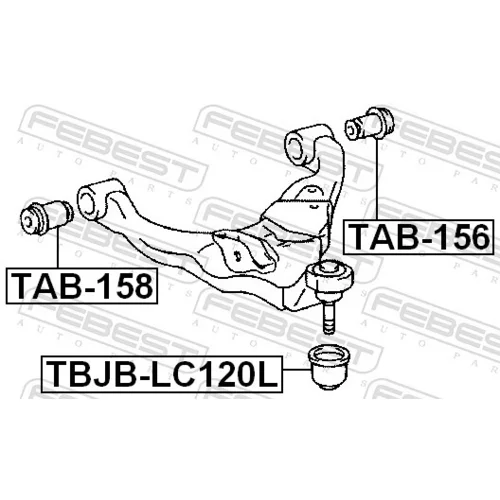 Uloženie riadenia TAB-158 /FEBEST/ - obr. 1