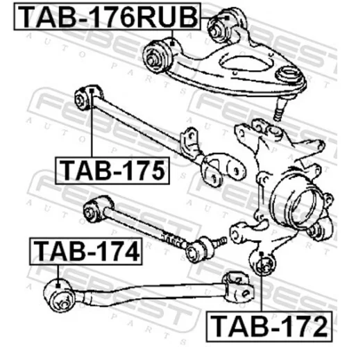 Uloženie riadenia TAB-176RUB /FEBEST/ - obr. 1
