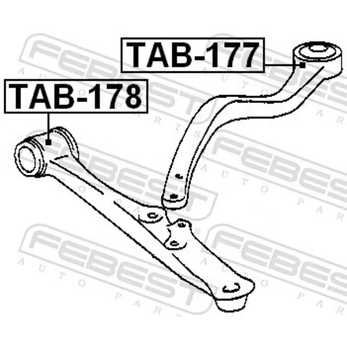 Uloženie riadenia TAB-177 /FEBEST/ - obr. 1