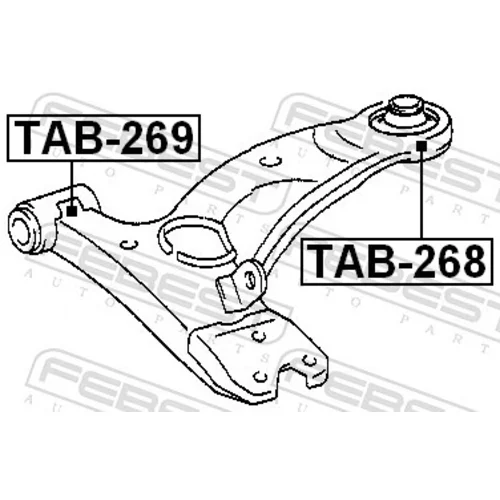 Uloženie riadenia TAB-269 /FEBEST/ - obr. 1