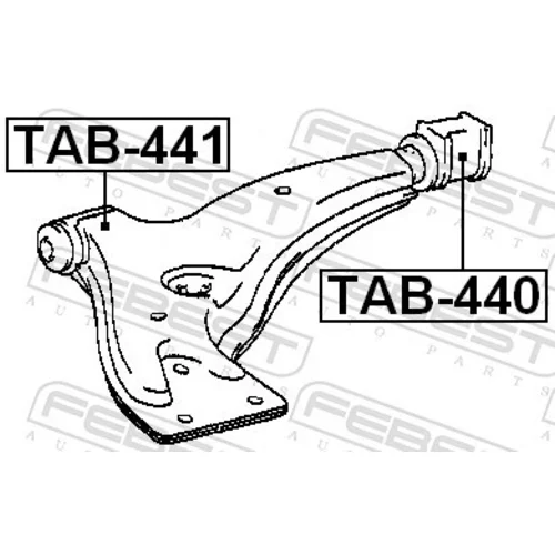 Uloženie riadenia TAB-441 /FEBEST/ - obr. 1
