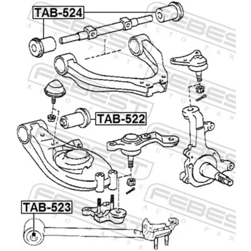 Uloženie riadenia TAB-522 /FEBEST/ - obr. 1