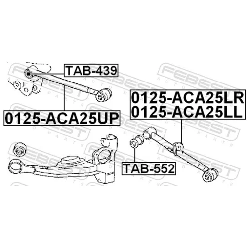 Uloženie riadenia TAB-552 /FEBEST/ - obr. 1