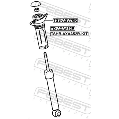 Doraz odpruženia TD-AXAA52R /FEBEST/ - obr. 1