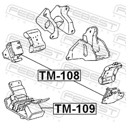 Uloženie motora TM-109 /FEBEST/ - obr. 1