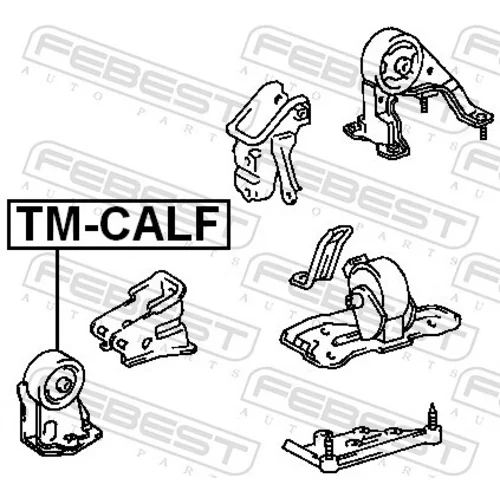 Uloženie motora TM-CALF /FEBEST/ - obr. 1