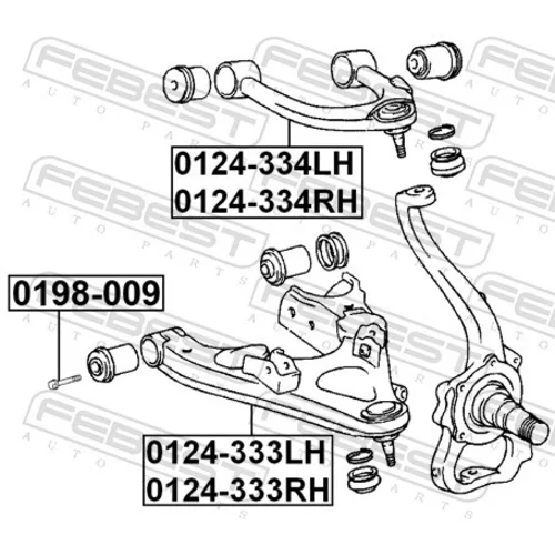 Rameno zavesenia kolies 0124-333LH /FEBEST/ - obr. 1