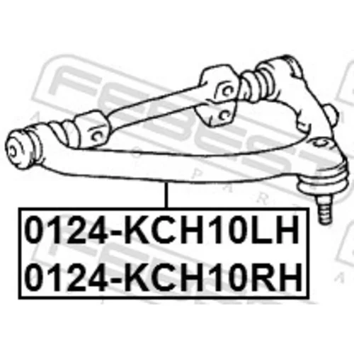 Rameno zavesenia kolies 0124-KCH10RH /FEBEST/ - obr. 1