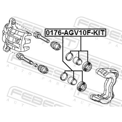 Opravná sada brzdového strmeňa 0176-AGV10F-KIT /FEBEST/ - obr. 1