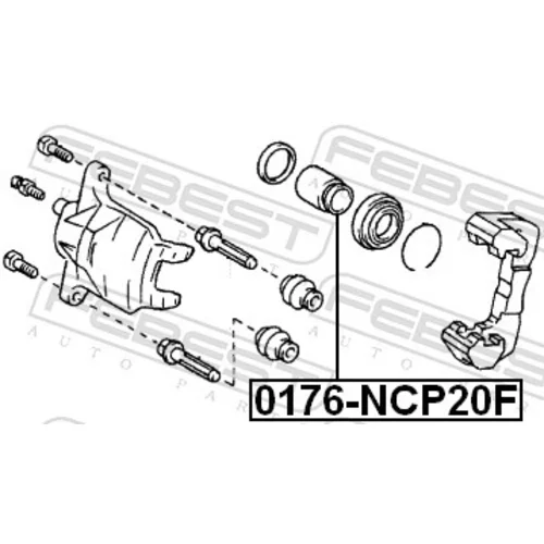 Piest brzdového strmeňa 0176-NCP20F /FEBEST/ - obr. 1