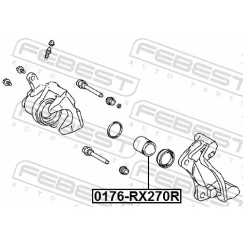 Piest brzdového strmeňa 0176-RX270R /FEBEST/ - obr. 1