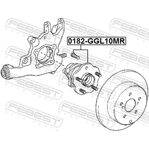 Náboj kolesa 0182-GGL10MR /FEBEST/ - obr. 1
