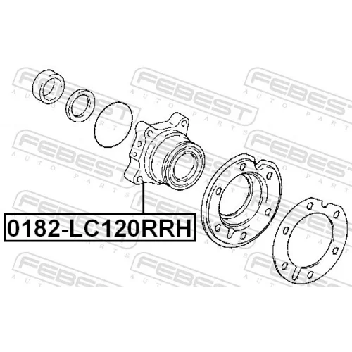 Náboj kolesa 0182-LC120RRH /FEBEST/ - obr. 1