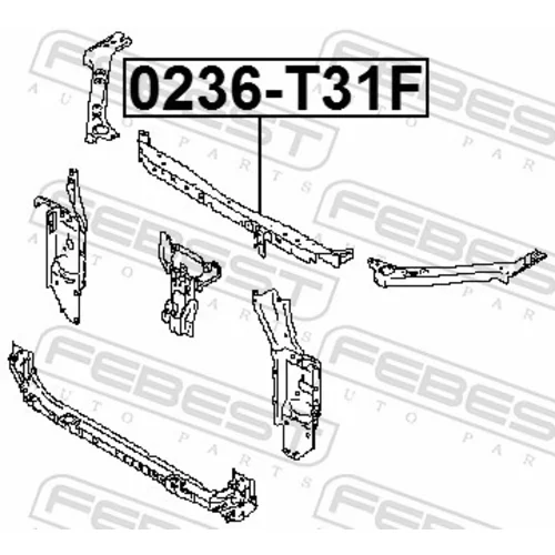 Predné obloženie 0236-T31F /FEBEST/ - obr. 1
